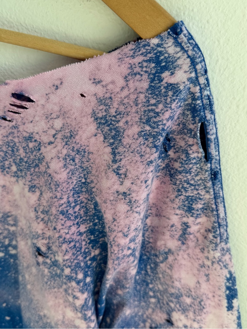 Custom "Rated R" Patch Distressed Bleach Tee - Picture 10 of 10